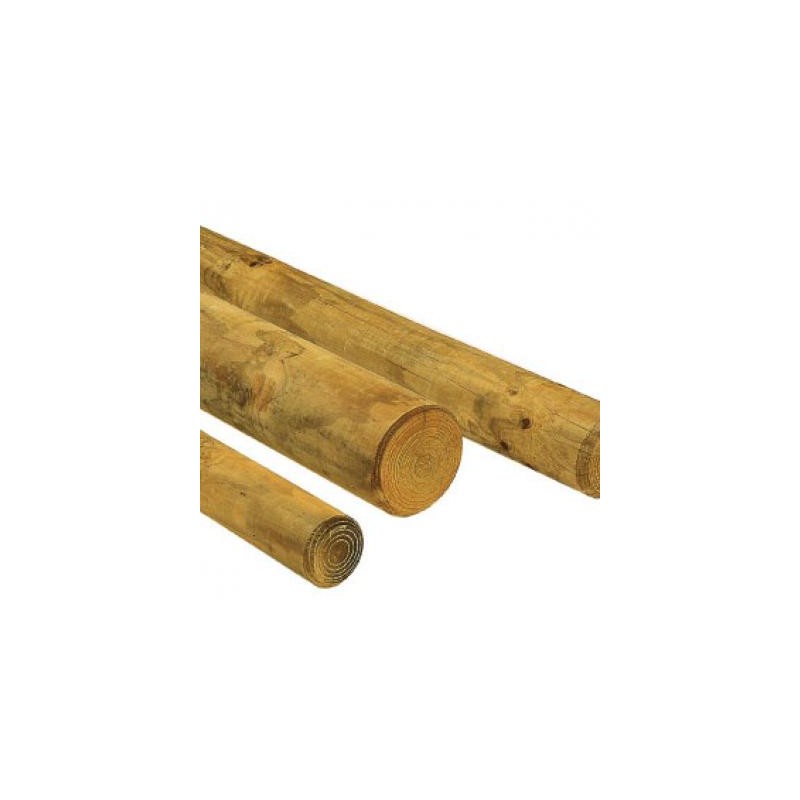 POSTE REDONDO S/PUNTA 3M DIAM 8CM