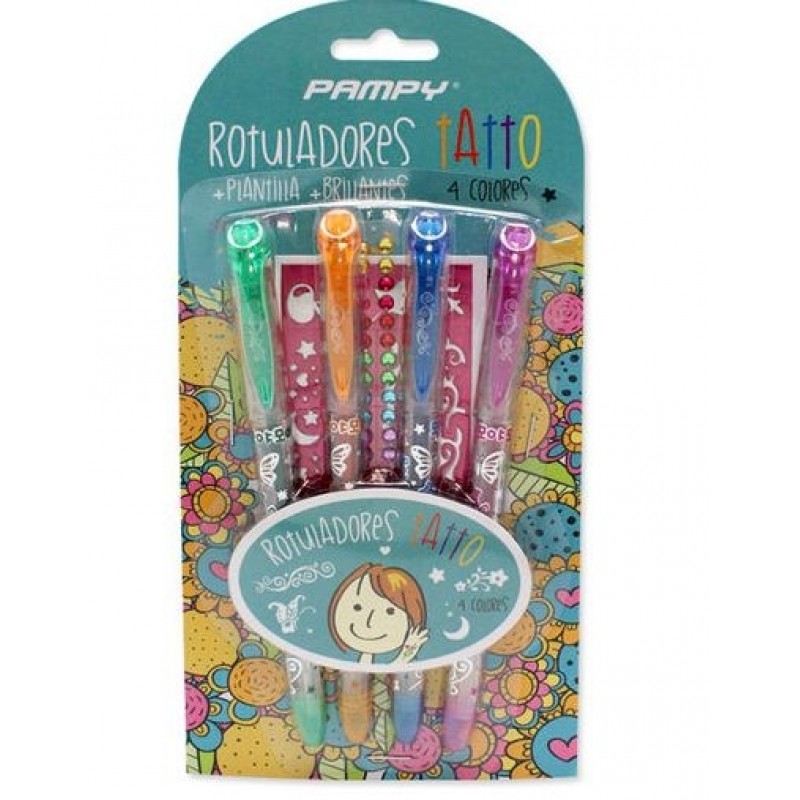 ROTULADORES TATTO 4 COLOR + PLANT+BRILL
