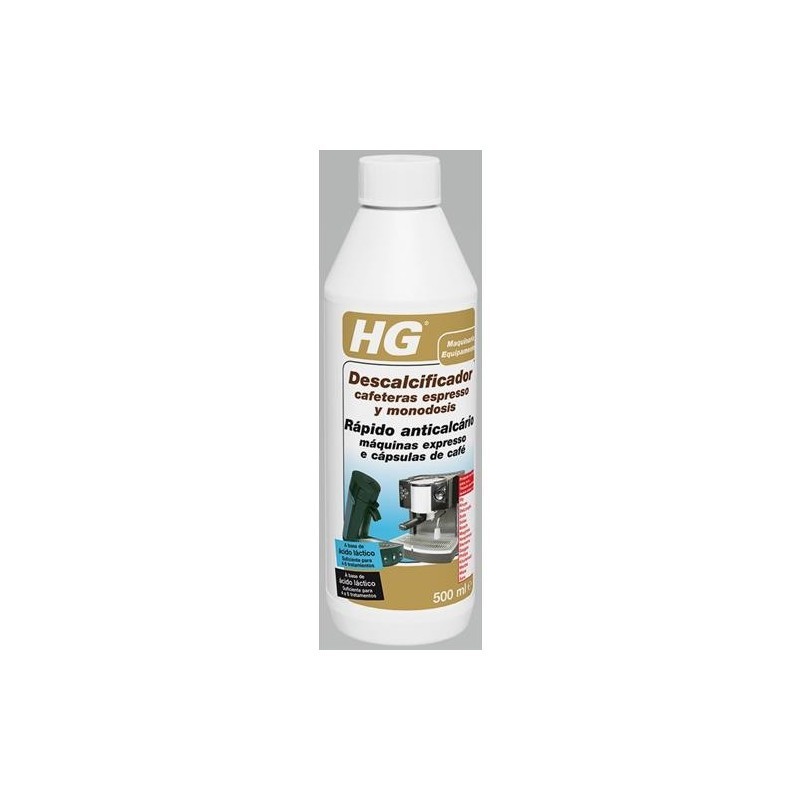 HG DESCALCIFICADOR MAQUINAS CAFE Y MONODOSIS ACIDO LACTEO