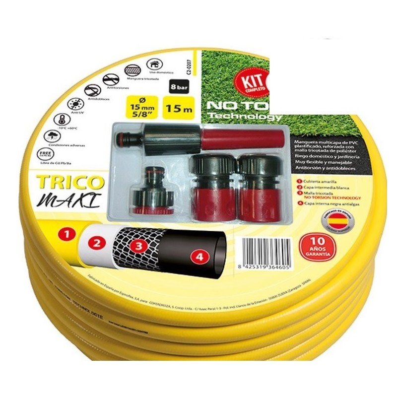 MANGUERA KIT TRICOT 15MM + ACCE R/15M
