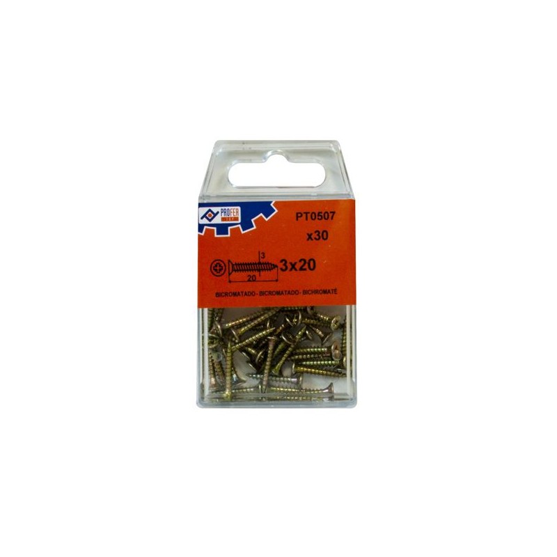 BLISTER TIRAFONDO BIC 3X20 30U