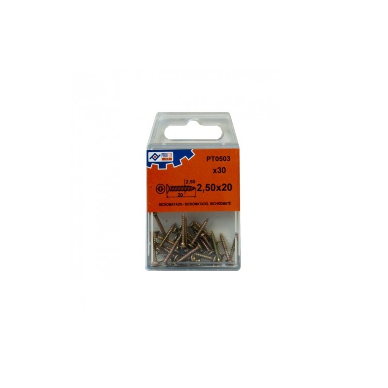 BLISTER TIRAFONDO BIC 2,5X20 30U