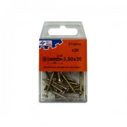 BLISTER TIRAFONDO BIC 3,5X30 20U