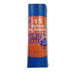 BOLSA BASURA PALBO AZUL 70X75 15U 50L