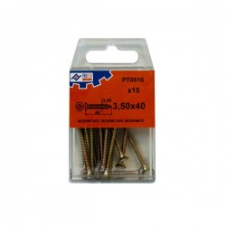 BLISTER TIRAFONDO BIC 3,5X40 15U