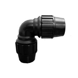 ENLACE ACODADO PE 90G 25