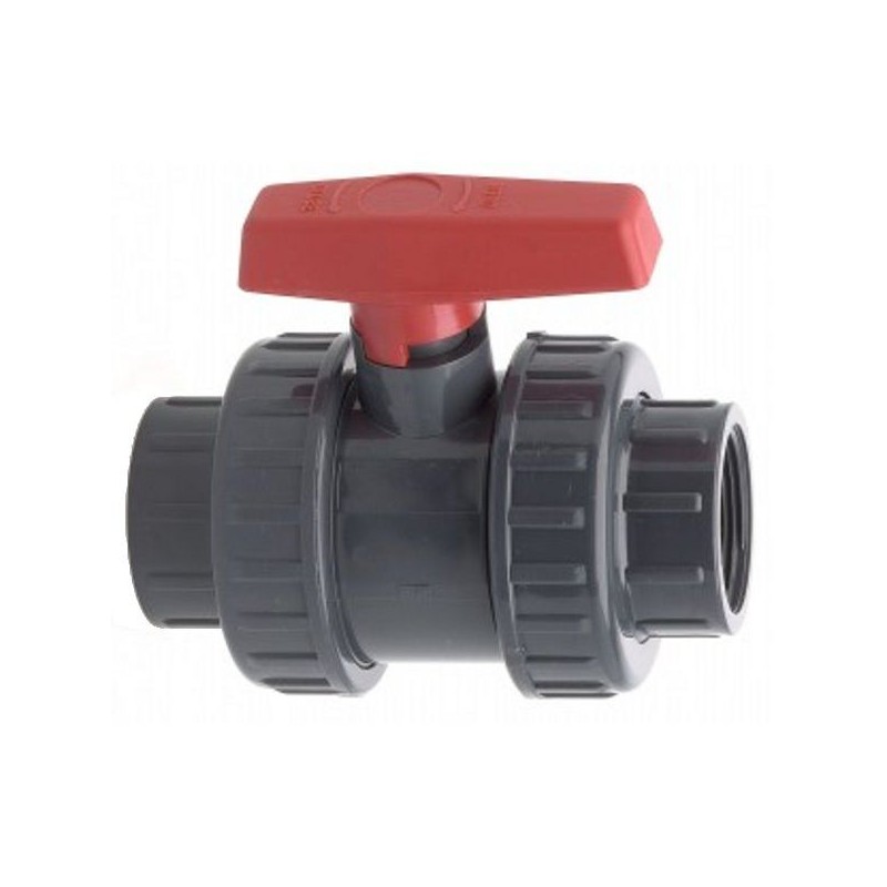 VALVULA ESFERA DESMONTABLE PVC H 1 1/2