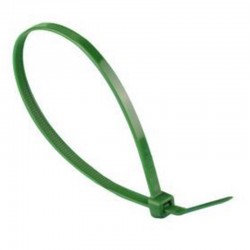 BRIDA NYLON VERDE B/100 4,8X200MM