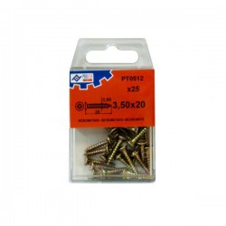 BLISTER TIRAFONDO BIC 3,5X20 25U