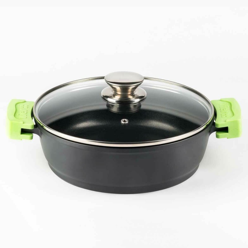 CACEROLA BAJA C/TAPA INDUCCION 28CM