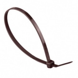 BRIDA NYLON MARRON B/100 2,5X100MM