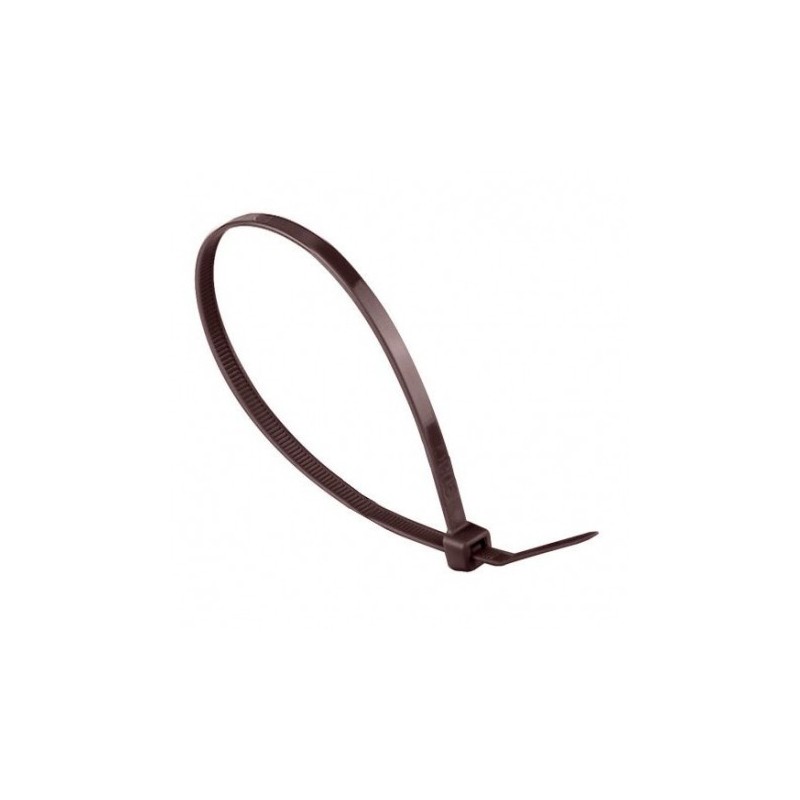 BRIDA NYLON MARRON B/100 2,5X100MM