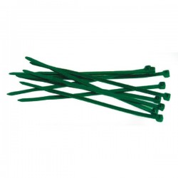 BRIDA NYLON VERDE B/100 2,5X100MM