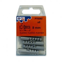 BLISTER TACO POLIETILENO 8MM 8UN