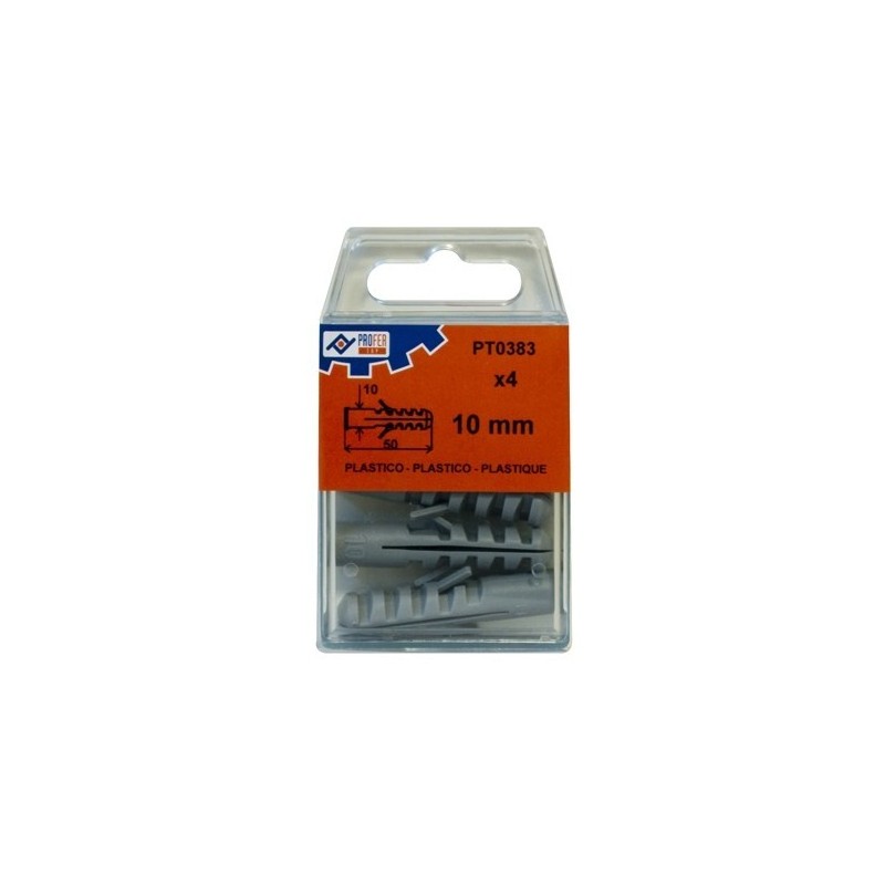 BLISTER TACO POLIETILENO 10MM 4UN