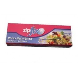 BOLSA HERMETICA FIX ZIP 27X28 15 UNIDADES