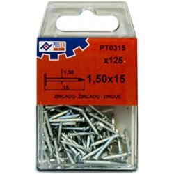 BLISTER PUNTA ACERO C/PL 1,5X15 125UN