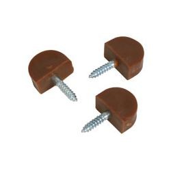SOPORTE VITRINA PLASTICO MARRON 12PZ