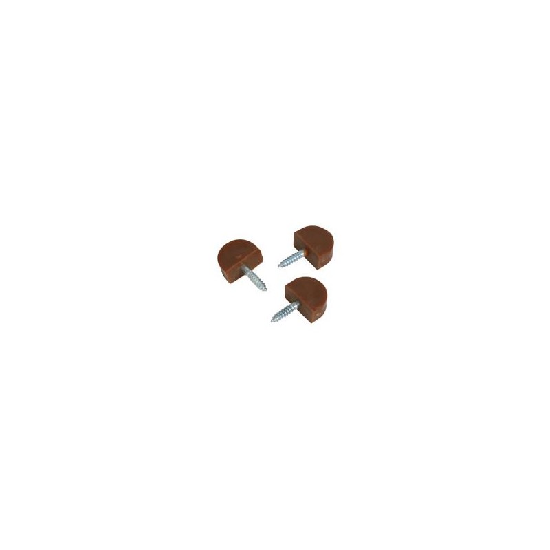 SOPORTE VITRINA PLASTICO MARRON 12PZ