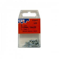 BLISTER ESCARPIAS ROSCA ZINCADO C/25 16X30