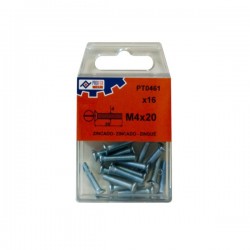 BLISTER TORNILLO C/P DIN963 4X20