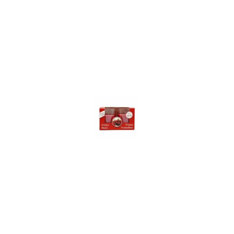 VELAS PERFUMADAS 2X20 FRUTOS ROJOS