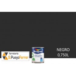 ESMALTE ACRILICO MATE NEGRO 0,750L