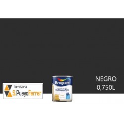 ESMALTE ACRILICO SATINADO NEGRO 0,750L