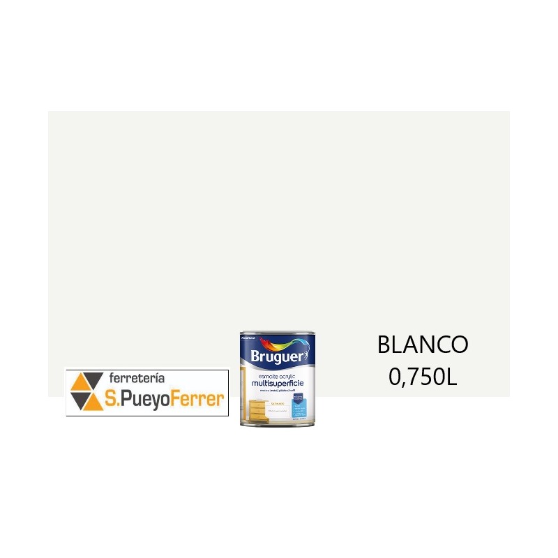 ESMALTE ACRILICO SATINADO BLANCO 0,750L