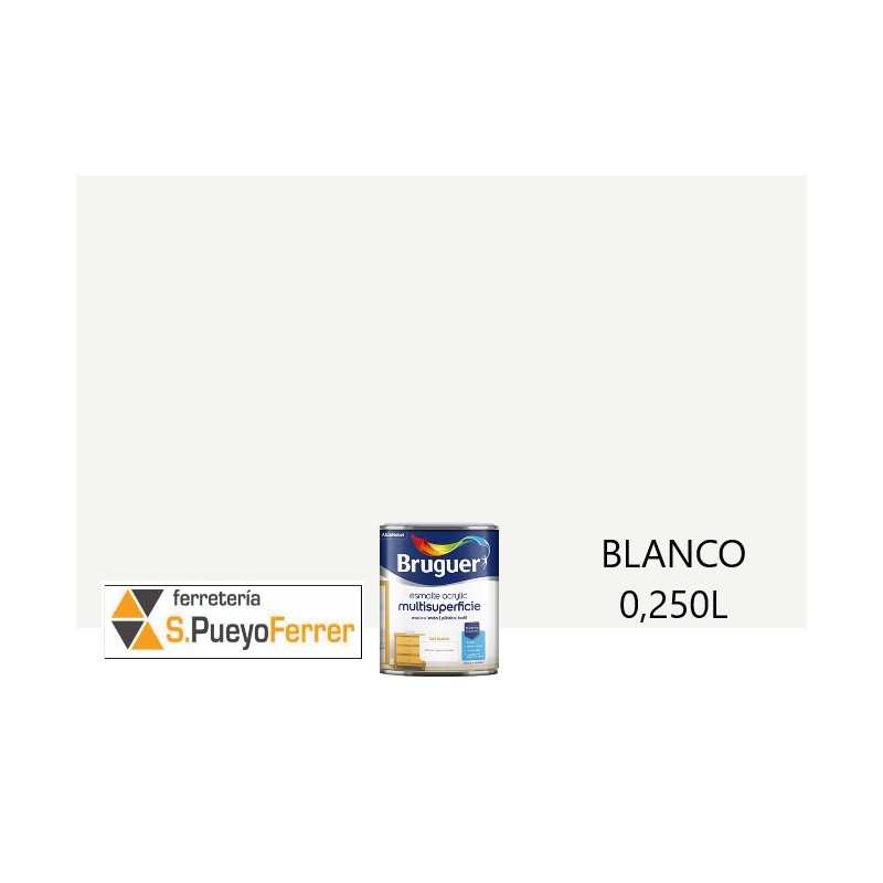 ESMALTE ACRILICO SATINADO BLANCO 0,250L