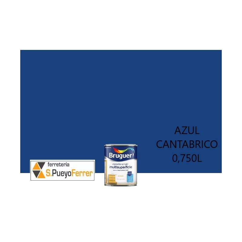 ESMALTE ACRILICO SATINAD AZUL CANTABRICO  0,750L