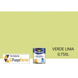 ESMALTE ACRILICO SATINADO VERDE LIMA 0,750L