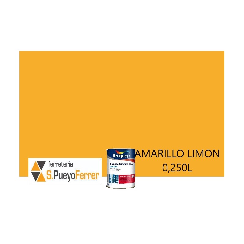 ESMALTE BRILLANTE AMARILLO LIMON 0,250L ESMALTE BRILLANTE AMARILLO LIMON 0,250L