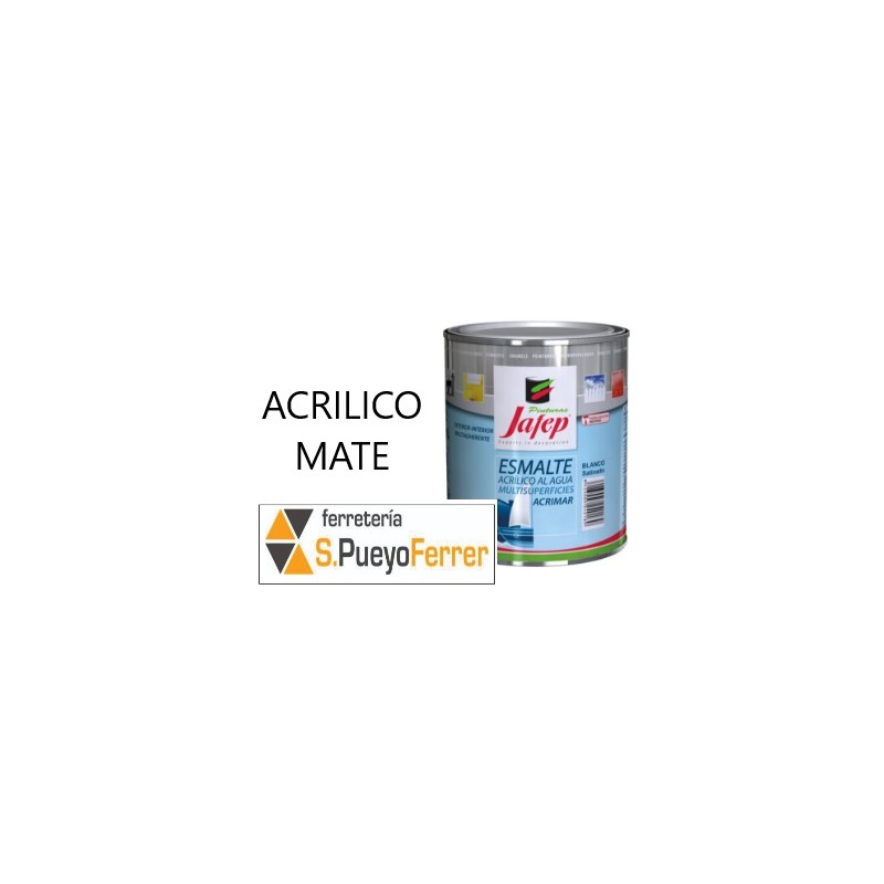 ESMALTE ACRILICO MATE 4L