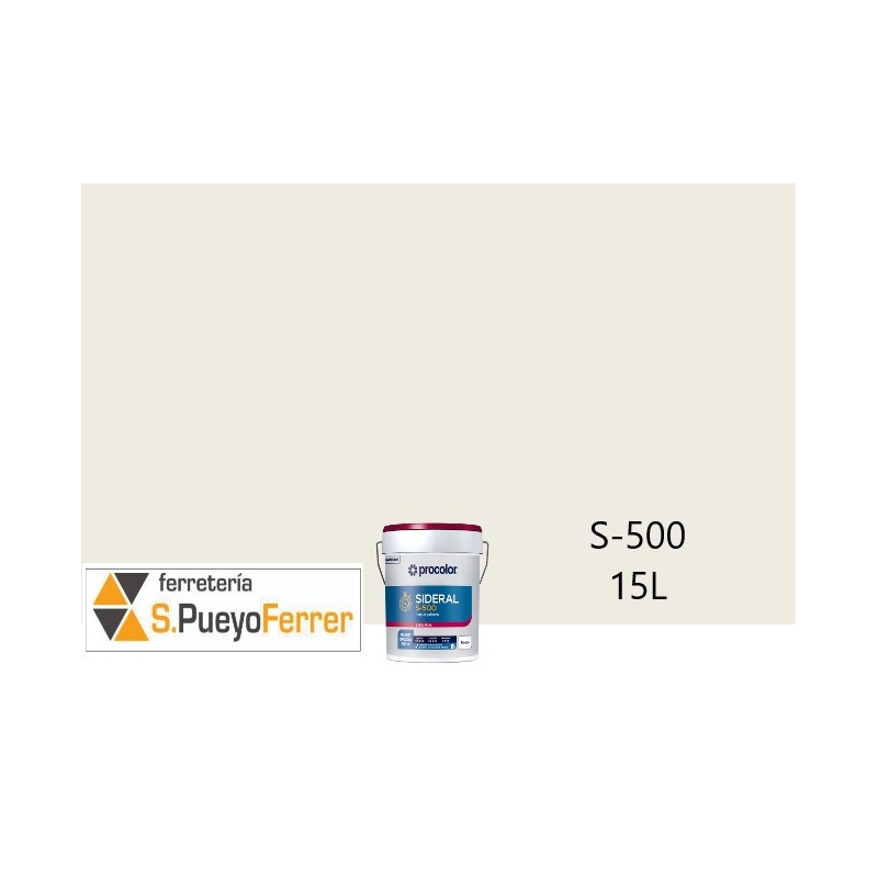 PINTURA PLASTICA MATE SIDERAL 500 BLANCO  15L