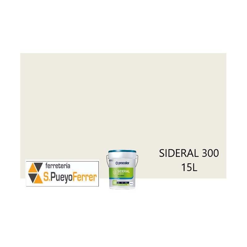 PINTURA PLASTICA MATE SIDERAL 300 BLANCO 15L
