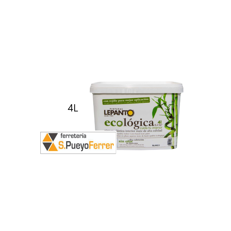 PINTURA ECOLOGICA INTERIOR BLANCA 4L PINTURA ECOLOGICA INTERIOR BLANCA 4L