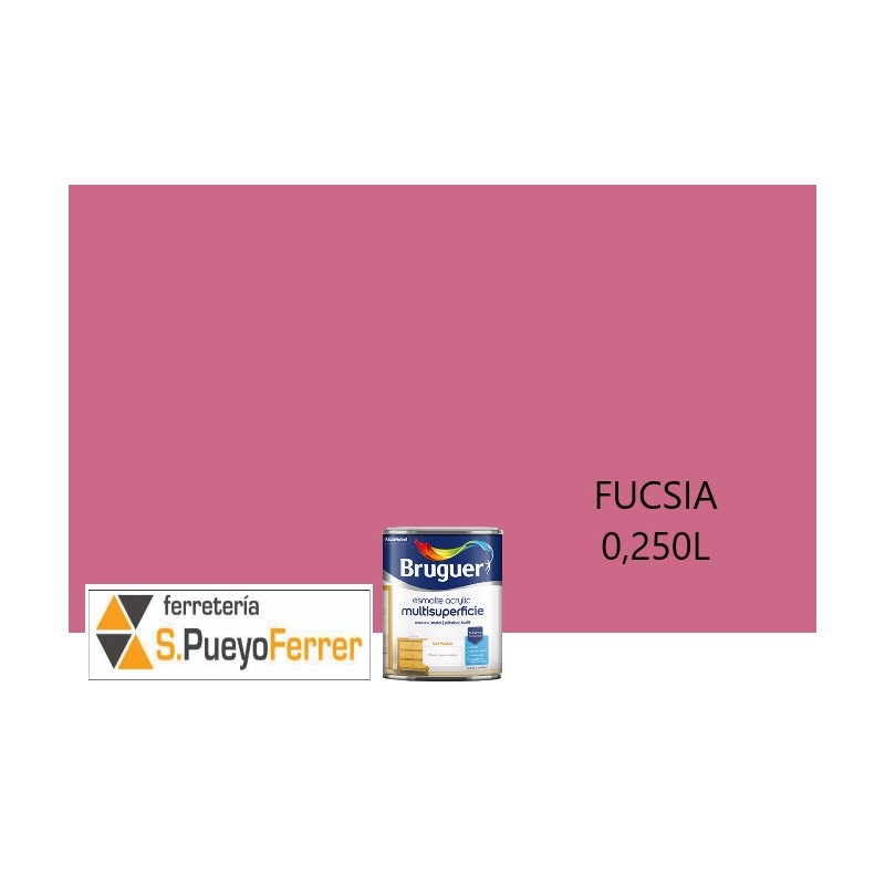 ESMALTE ACRILICO SATINADO FUCSIA 0,250L