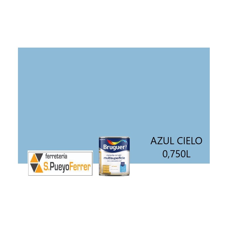 ESMALTE AGUA SATINAD AZUL CIELO 0,750L