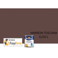 ESMALTE ACRILICO SATINADO MARRON TOSCANA 0,250L
