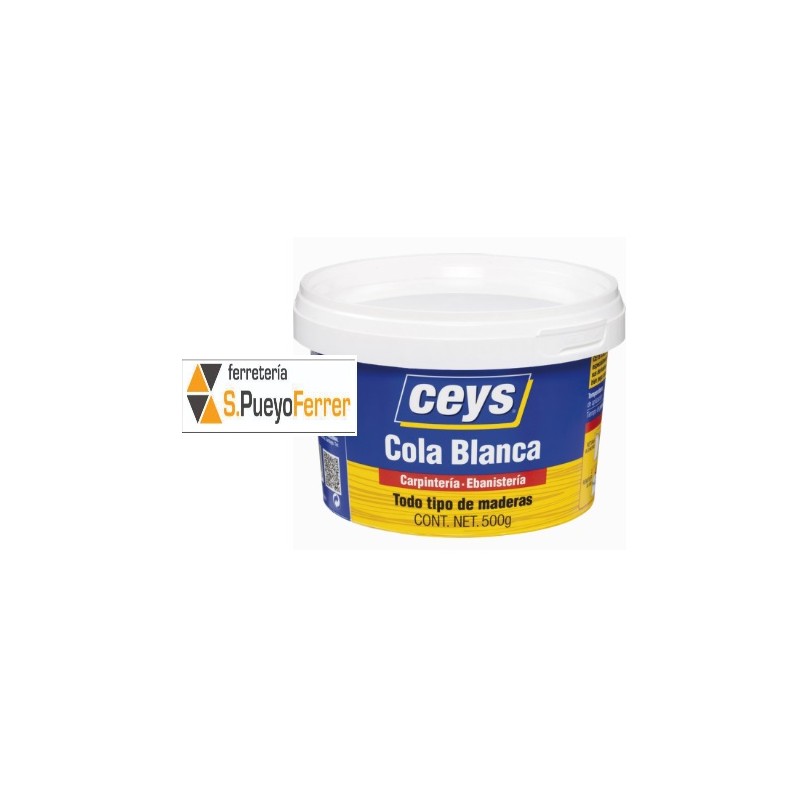 CEYS COLA BLANCA MADERA BOTE 1/2 KG CEYS COLA BLANCA MADERA BOTE 1/2 KG