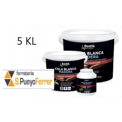 COLA BLANCA MADERA BOTE 5 KGS