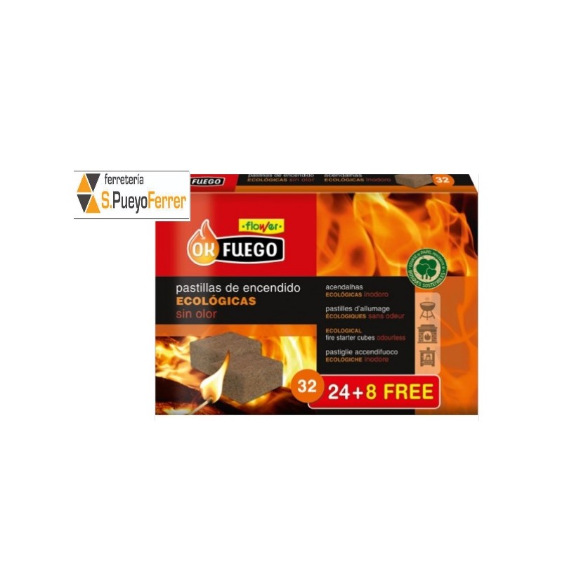 PASTILLA ENCENDIDO ECOLOG 24+8U FLOWER