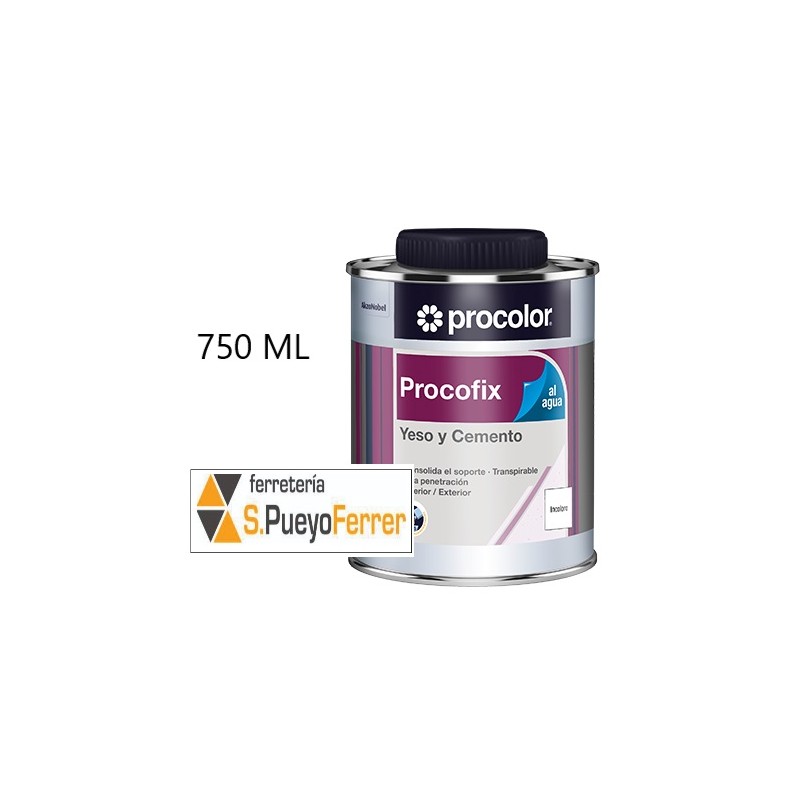 PROCOFIX INCOLORO 0,750L LATEX FIJADOR PROCOFIX INCOLORO 0,750L LATEX FIJADOR