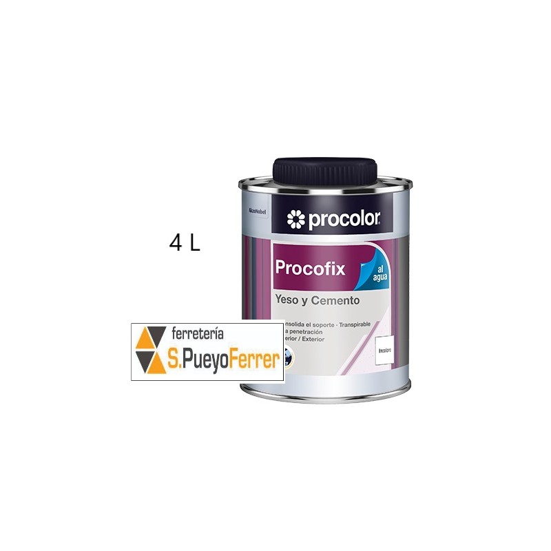PROCOFIX INCOLORO 4L LATEX FIJADOR PROCOFIX INCOLORO 4L LATEX FIJADOR