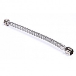 CONEXIÓN M3/8-H3/8 40CM INOX latiguillo