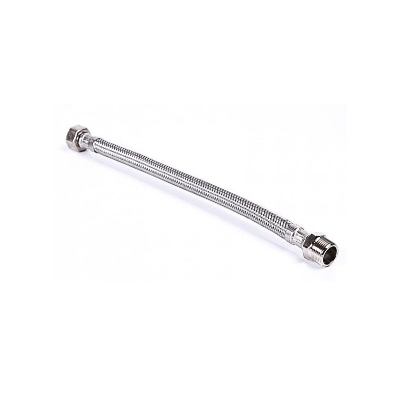 CONEXIÓN M3/8-H3/8 40CM INOX latiguillo