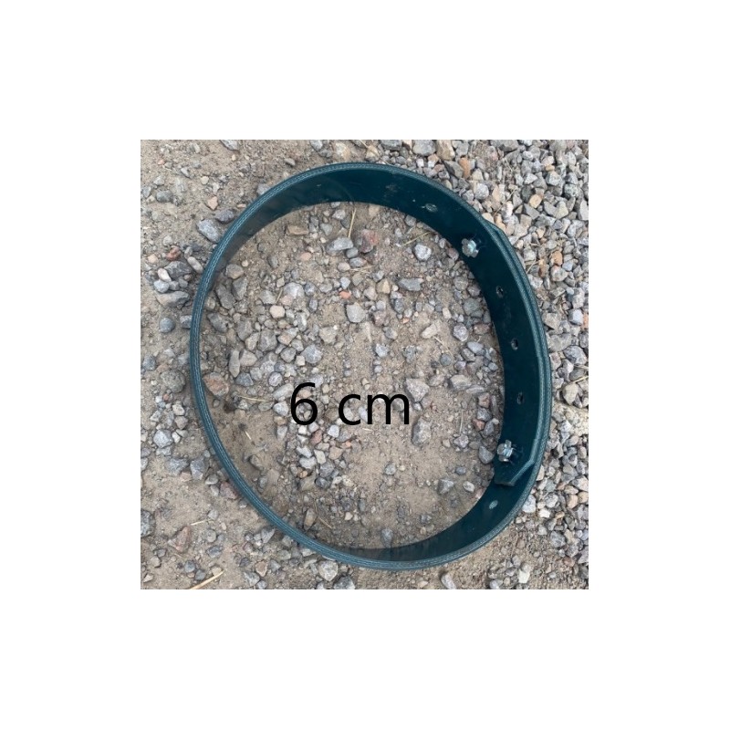COLLAR GOMA-TELA 6CM VACA