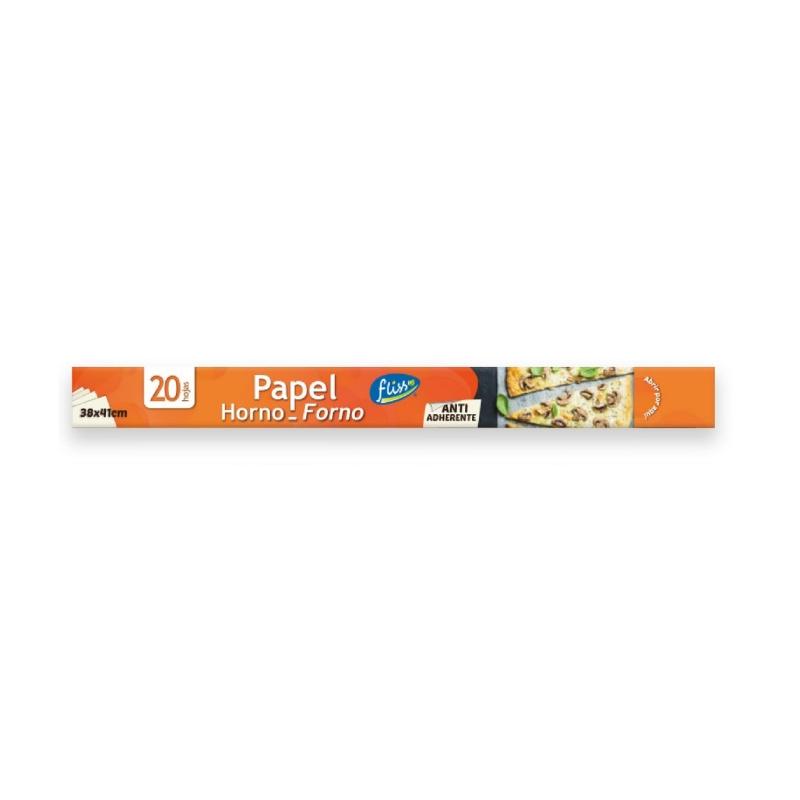 PAPEL HORNO COCINAR HOJAS 20U