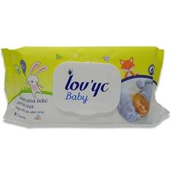 TOALLITAS INF LOVYC ALOE 72 CON TAPA